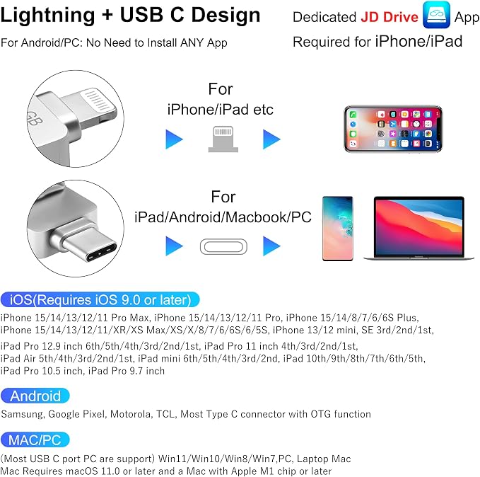 Apple MFi Certified 512GB Photo-Stick-iPhone 16/15/14/13 Memory - Image 8