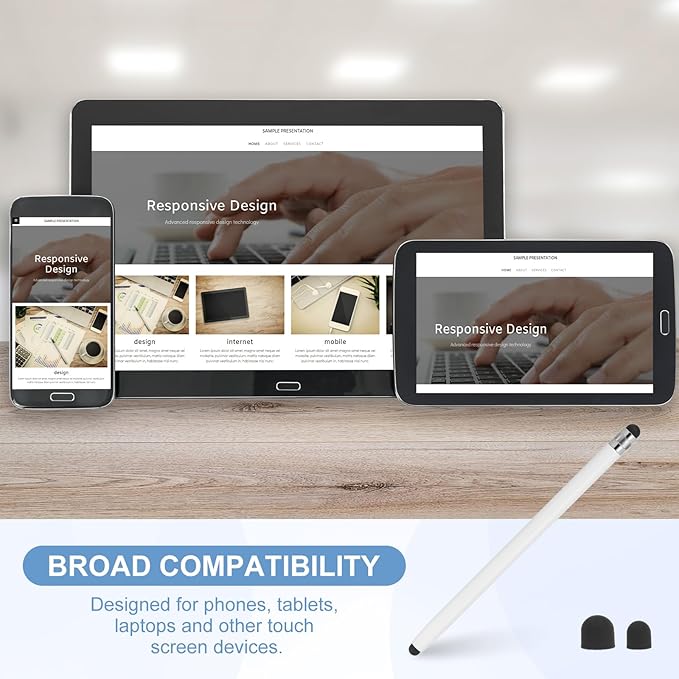 PATIKIL 5 Pcs Stylus Pens for Touch Screens, 2 in 1 High Sensitivity Universal - Image 6