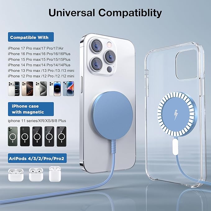 Magnetic Wireless Charger for iPhone: Compatible - Image 2