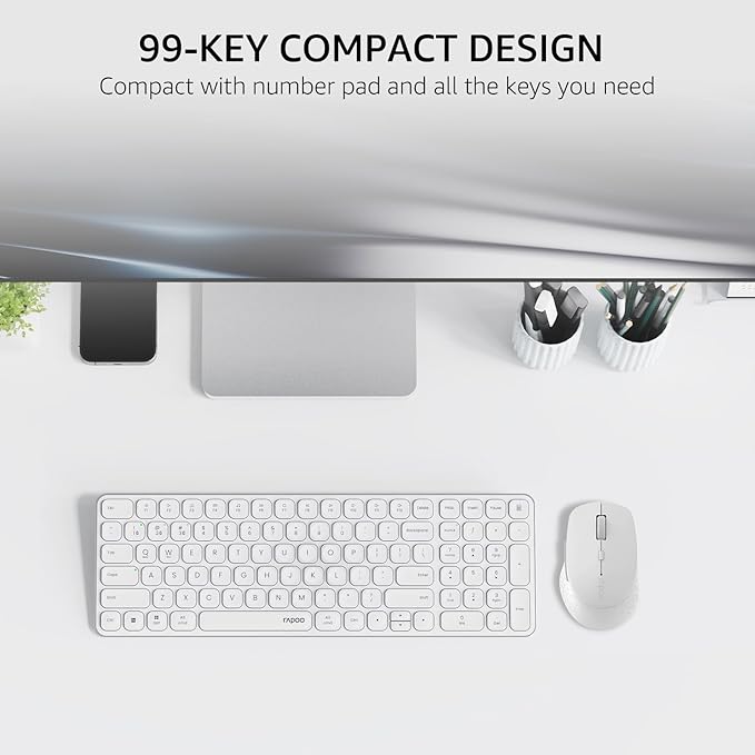 Rapoo 9360M Wireless Keyboard and Mouse Combo, Blade-Series E9310M 99-Key - Image 3
