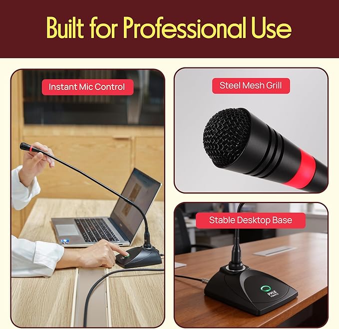 Desktop Gooseneck Wired Microphone System - Image 7