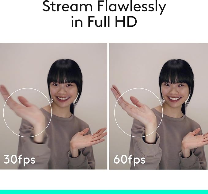 Logitech C922x HD Pro Webcam, Full HD 1080p/30fps Video, HD Light Correction - Image 3