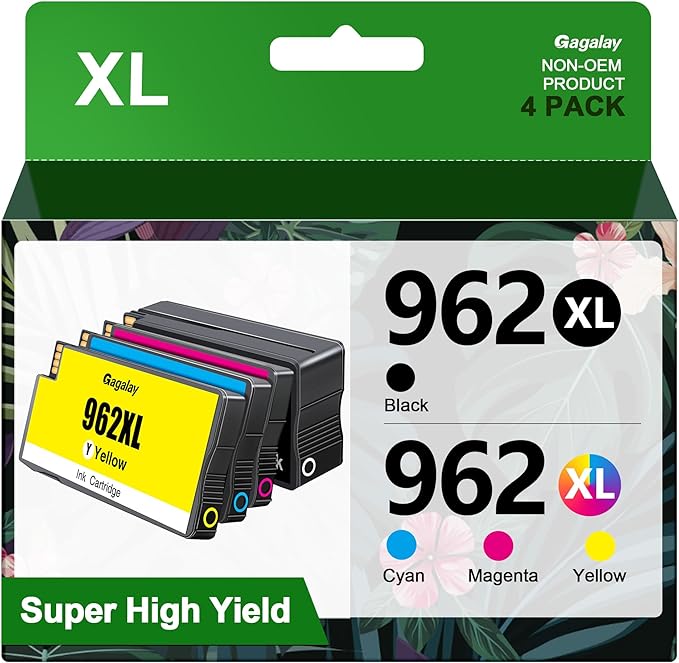 962XL 962 Ink Replacment for HP 962XL Ink Cartridges Combo Pack for HP Ink by Gagalay