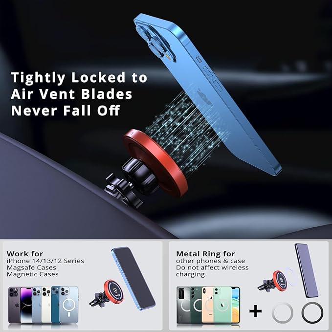 OHLPRO for iPhone 16 Magsafe Car Mount, Dashboard Magsafe Car Phone Holder - Image 2
