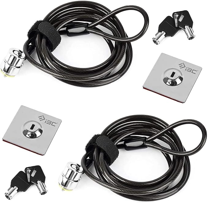I3C Laptop Cable Lock Hardware Security Cable Lock Anti Theft, Anchor Plate & 2 by I3C