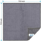 HOMEXCEL Grey Microfiber Cleaning Cloth, 12 Pack Premium Microfiber Towels - Image 7