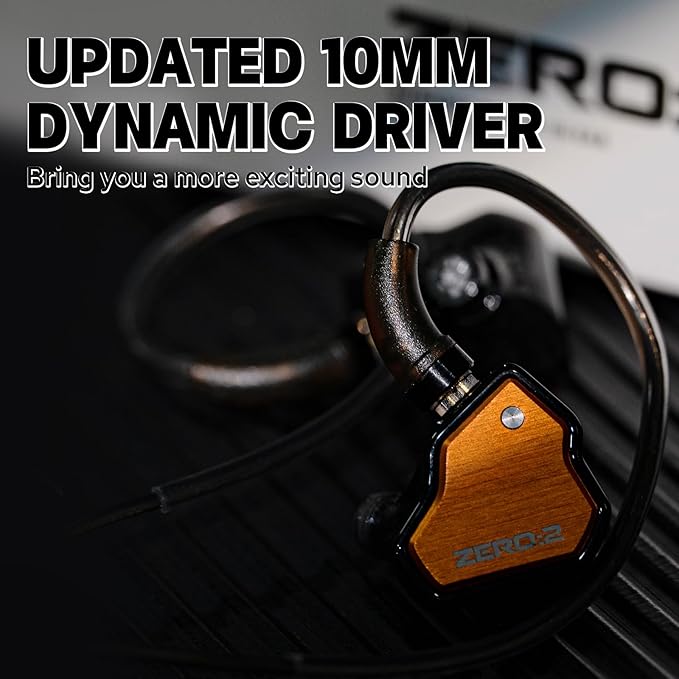 Linsoul 7Hz x Crinacle Zero:2 in Ear Monitor, Updated 10mm Dynamic Driver IEM - Image 3