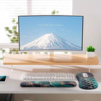 Mouse Pad Wrist Support, Laokiiy 2 in1 Keyboard Wrist Rest+ Ergonomic Mouse Pad - Image 6