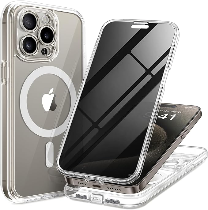 Magnetic for iPhone 15 Pro Case, Compatible by TIESZEN