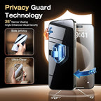 EGV 2 Pack for iPhone 15 Pro Max Privacy Screen Protector, 9H+ Military Grade - Image 2