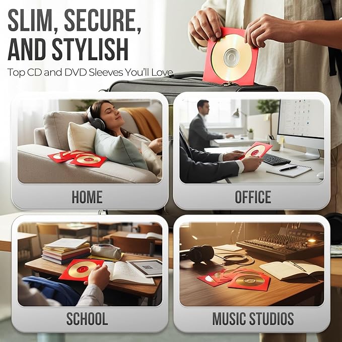 Flexzion DVD CD Sleeves 100 Pack - Image 8