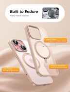 MAGIC JOHN for iPhone 15 Case 360° Rotatable Magnetic Invisible Stand, Fit for - Image 6