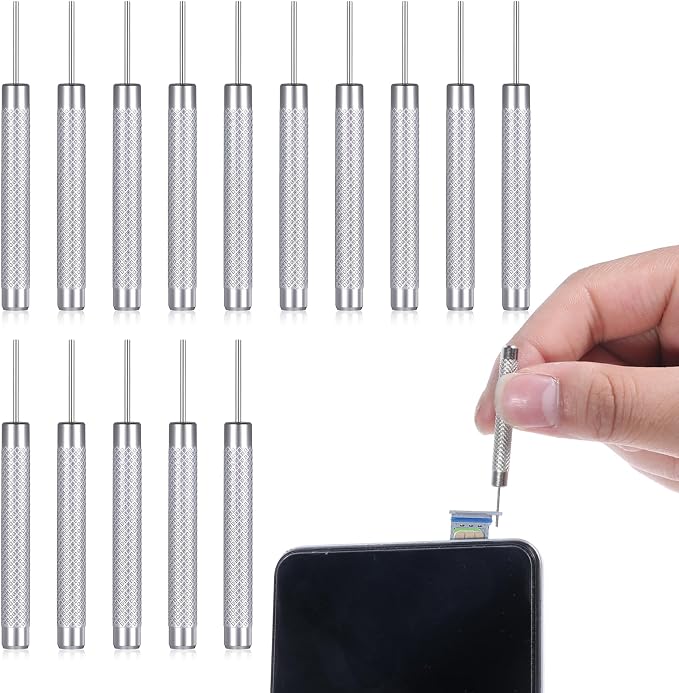 15 Pack SIM Card Tray Ejector Pin Tools, SIM Card Tray Removal Tool Ejector Pin by Vin+Beauty