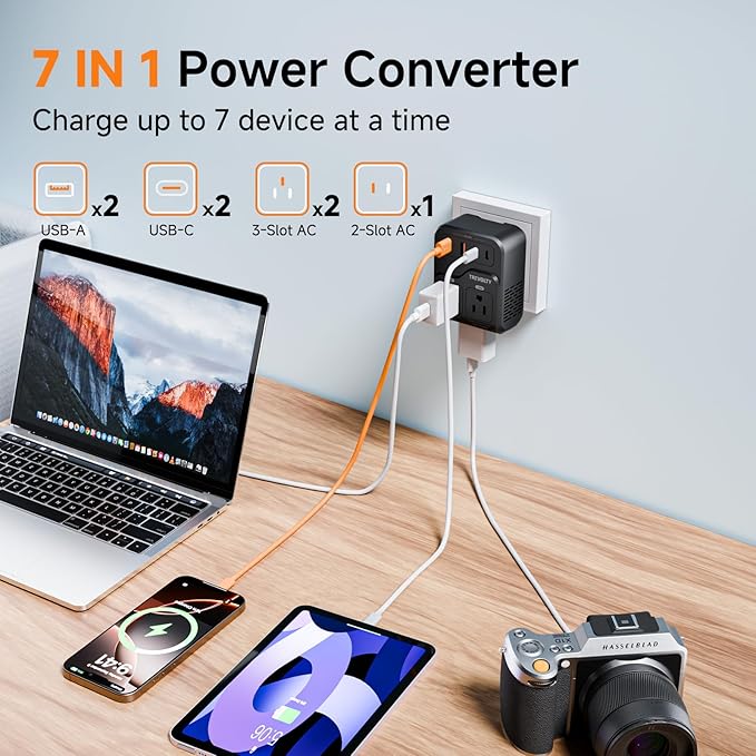 2000W Voltage Converter US to Europe, 220V to 110V Converter - Image 4