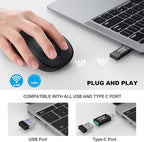 WisFox 2.4G Wireless Mouse for Laptop, Ergonomic Computer Mouse - Image 2