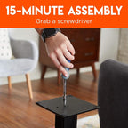 ECHOGEAR Premium Universal Floor Speaker Stands - Image 6