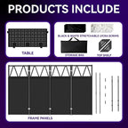 Portable DJ Booth, Foldable DJ Table Stand - Image 6