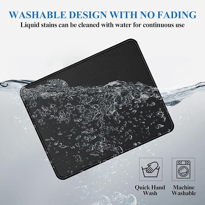 Mouse Pads, Office and Gaming, Stitched Edges, Rubber Anti Slip Base Mouse pad - Image 6