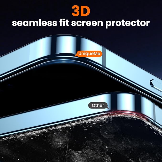 UniqueMe for iPhone 12 / iPhone 12 Pro Privacy Screen Protector - Image 6