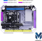 MegaPC X-Era Open-Frame Mid-Tower Micro-ATX/Mini-ITX Gaming Case – Tempered - Image 5