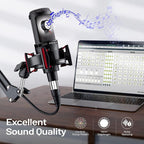 Condenser Microphone XLR, Professional Studio Recording Microphone - Image 4