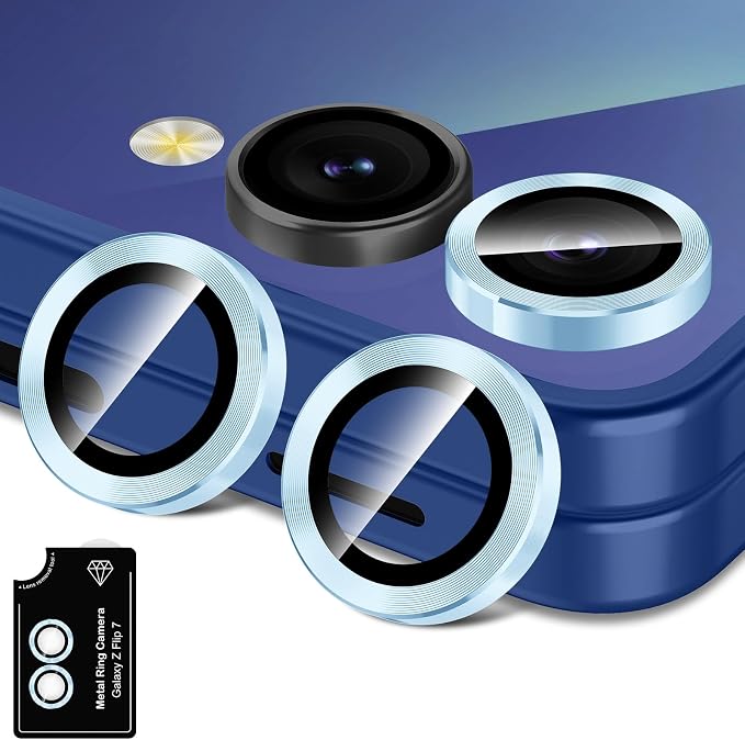 for Samsung Galaxy Z Flip 7 Camera Lens Protector, Individual Metal Ring by Btscase