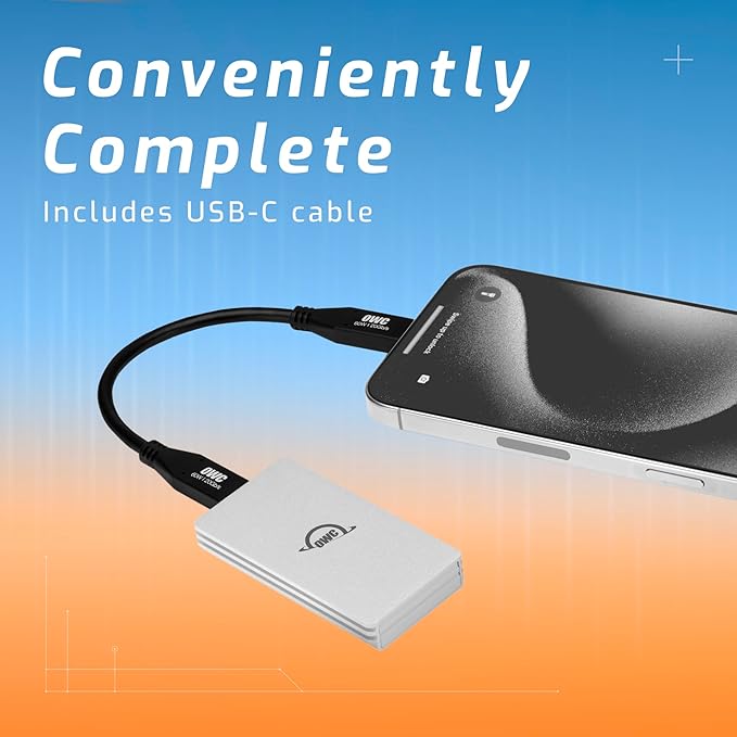 OWC 2TB Envoy Single Ultra Portable Aluminum Bus Powered 10G/s USB-C - Image 7