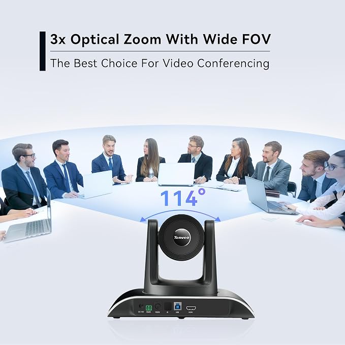 Tenveo All-in-One Conference System 3X Optical Zoom PTZ Camera and MagiCall - Image 4