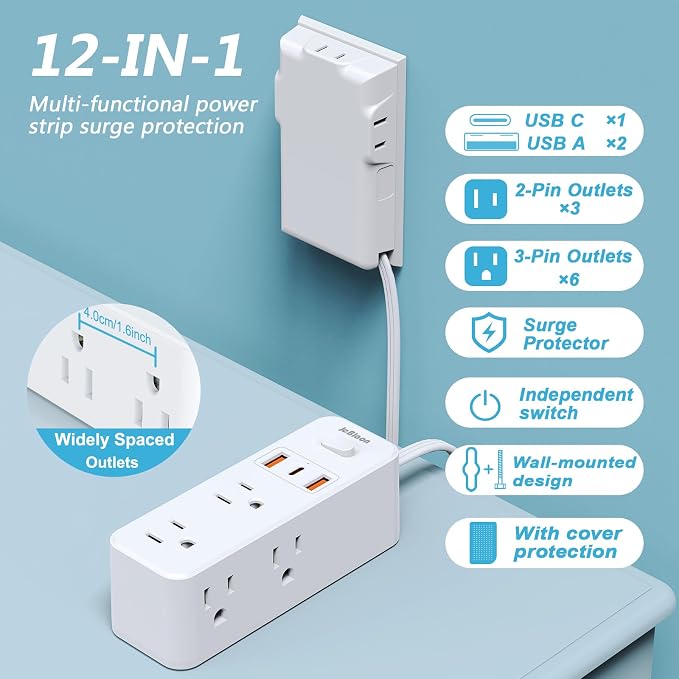 Power Strip Surge Protector - Image 2