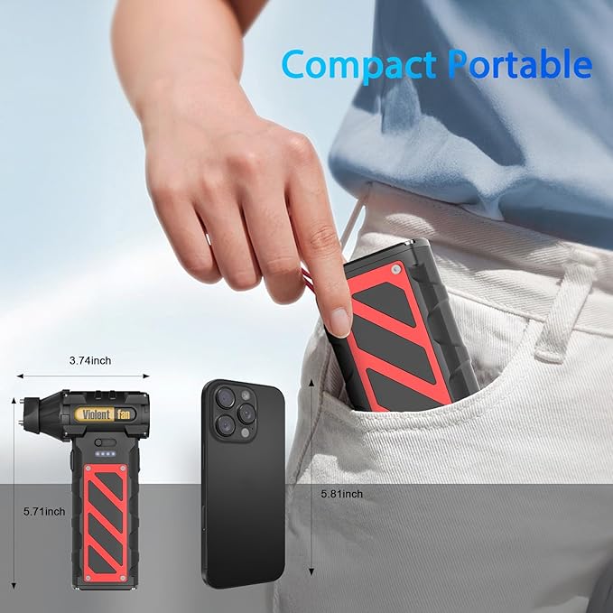 Electric Air Duster-Compressed Air Duster, 60mph Wind Stepless Speed Canned Air - Image 8