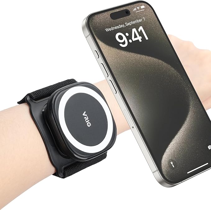 VRIG 360 Rotatable Magnetic Wristband Phone Holder, Armband Cell Phone Holder by VRIG