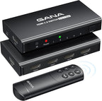 HDMI Switch 5 in 1 Out 4K@60Hz, GANA HDMI Splitter Switcher by GANA