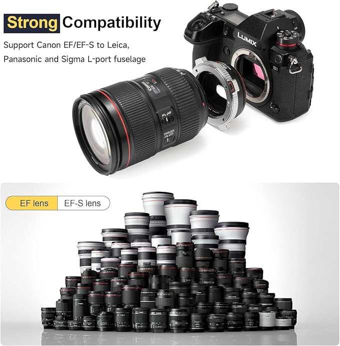 VILTROX EF-L Pro Lens Mount Adapter EF/EF-S Lens to L mount Camera - Image 4
