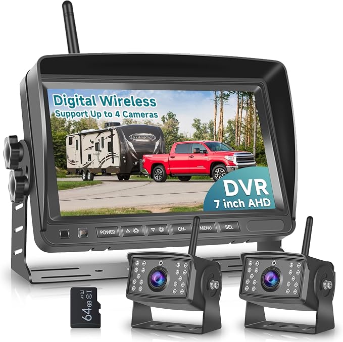 Wireless Backup Camera for RV, Wireless Reverse Camera 12V-36V for by Sellrich