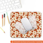 Square Mouse Pad Cute Flowers, Personalized Premium-Textured Custom Mouse Mat - Image 4
