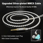 BASN MMCX in Ear Monitor Headphones, Triple Driver IEM in-Ear Earphone - Image 4