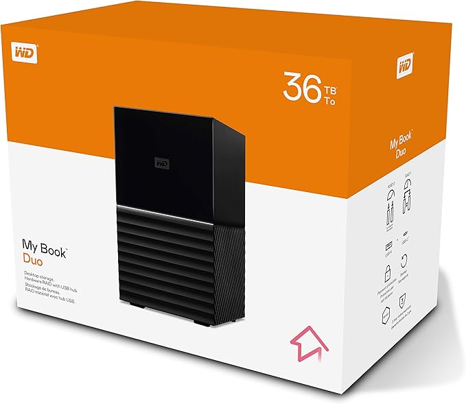 WD 36TB My Book Duo Desktop RAID External Hard Drive HDD, USB 3.1, - Image 5