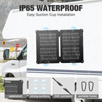 GRECELL 12V 25W Solar Battery Charger Maintainer, Portable Solar Panel Car - Image 5