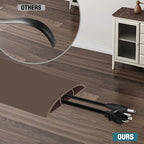 Floor Cord Cover, Cable Protector, 0.63W x 0.31H inches, Wire Cover - Image 4