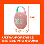 JBL Clip 5 - Ultra-Portable, Waterproof & Dustproof Bluetooth Speaker, Big Pro - Image 5