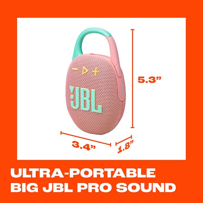 JBL Clip 5 - Ultra-Portable, Waterproof & Dustproof Bluetooth Speaker, Big Pro - Image 5