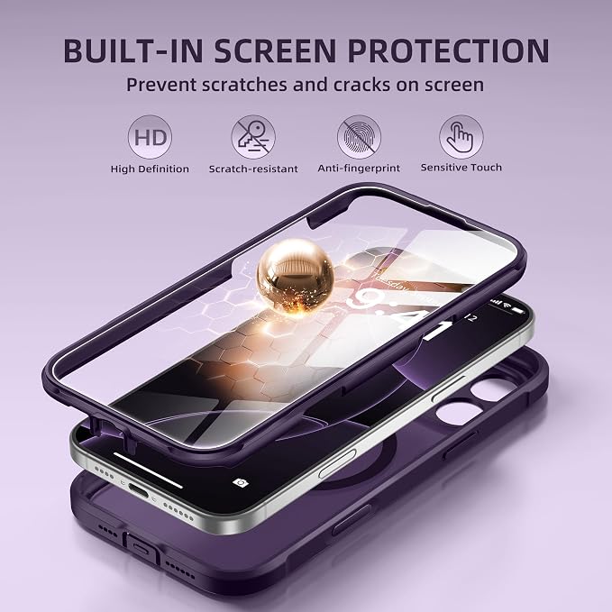 BERFY Magnetic for iPhone 16 Pro Max Case, Compatible - Image 3