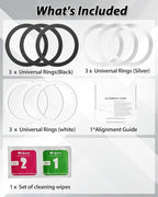 Metal Rings, Ultra-Thin for MagSafe Sticker, Magnetic Adapter, Phone - Image 7