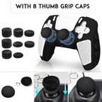 SIKEMAY Anti-Slip PS5 Controller Skin, Soft Thicken Non-Slip Studded Silicone - Image 7