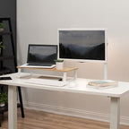 VIVO 24 inch Monitor Stand, Wood and Steel Desktop Riser, Small TV, Ergonomic - Image 8