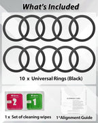 Metal Rings 10PCS, Ultra-Thin for MagSafe Sticker, Magnetic Adapter, Phone - Image 7