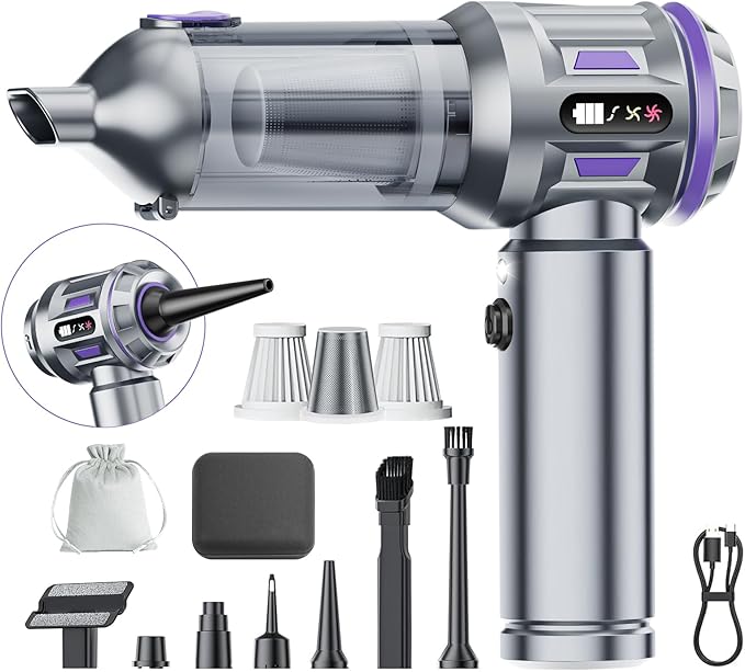 Car Vacuum Portable Cordless, 18000pa Mini Vacuum Cleaner, 4 in 1 Handheld by Unknown