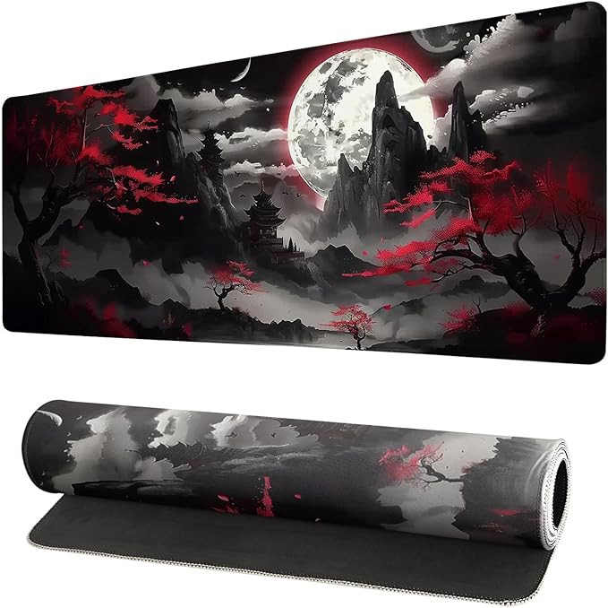 Extended Gaming Mouse Pad, Large Desk Mat XL Anime Mouse Pad Waterproof by Brecoy