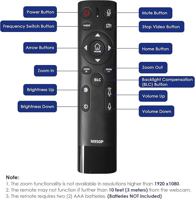 NexiGo Zoom Certified, N950P 4K Zoomable Webcam - Image 5
