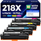 218X Toner Cartridge High Yield 4 Pack Replacement by INKBAY